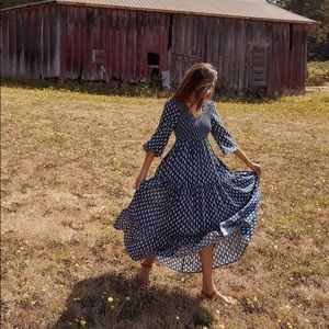 Christy Dawn Basil Dress in Sea Block XS/S